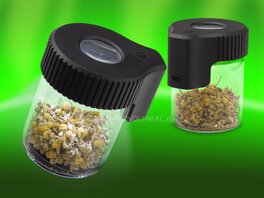 Dank Magnifying LED Glas Container