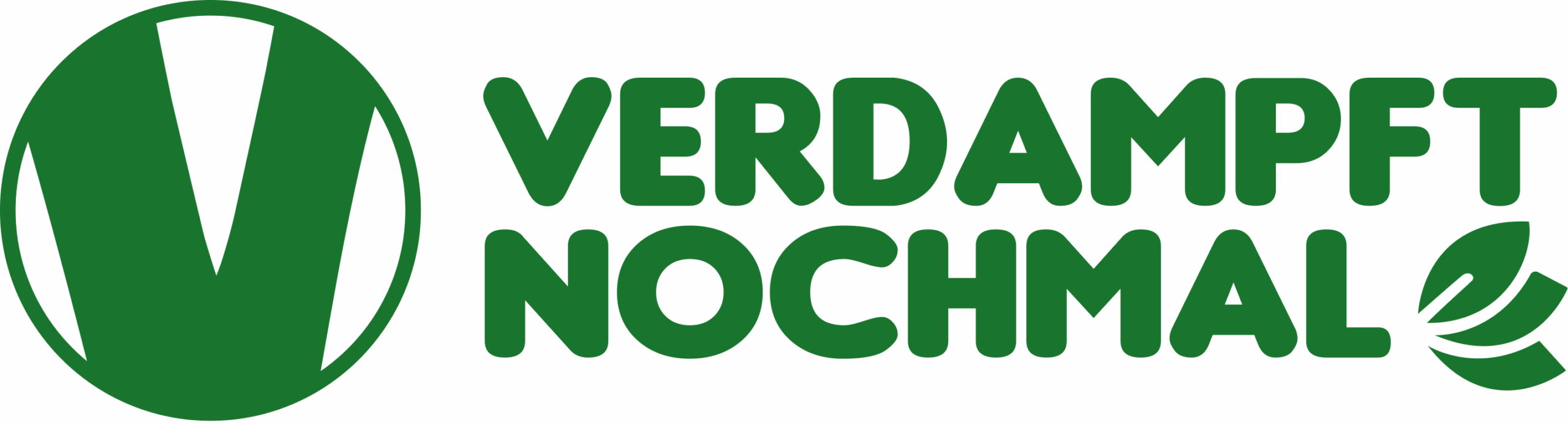 Verdampftnochmal Schriftzug mit Logo