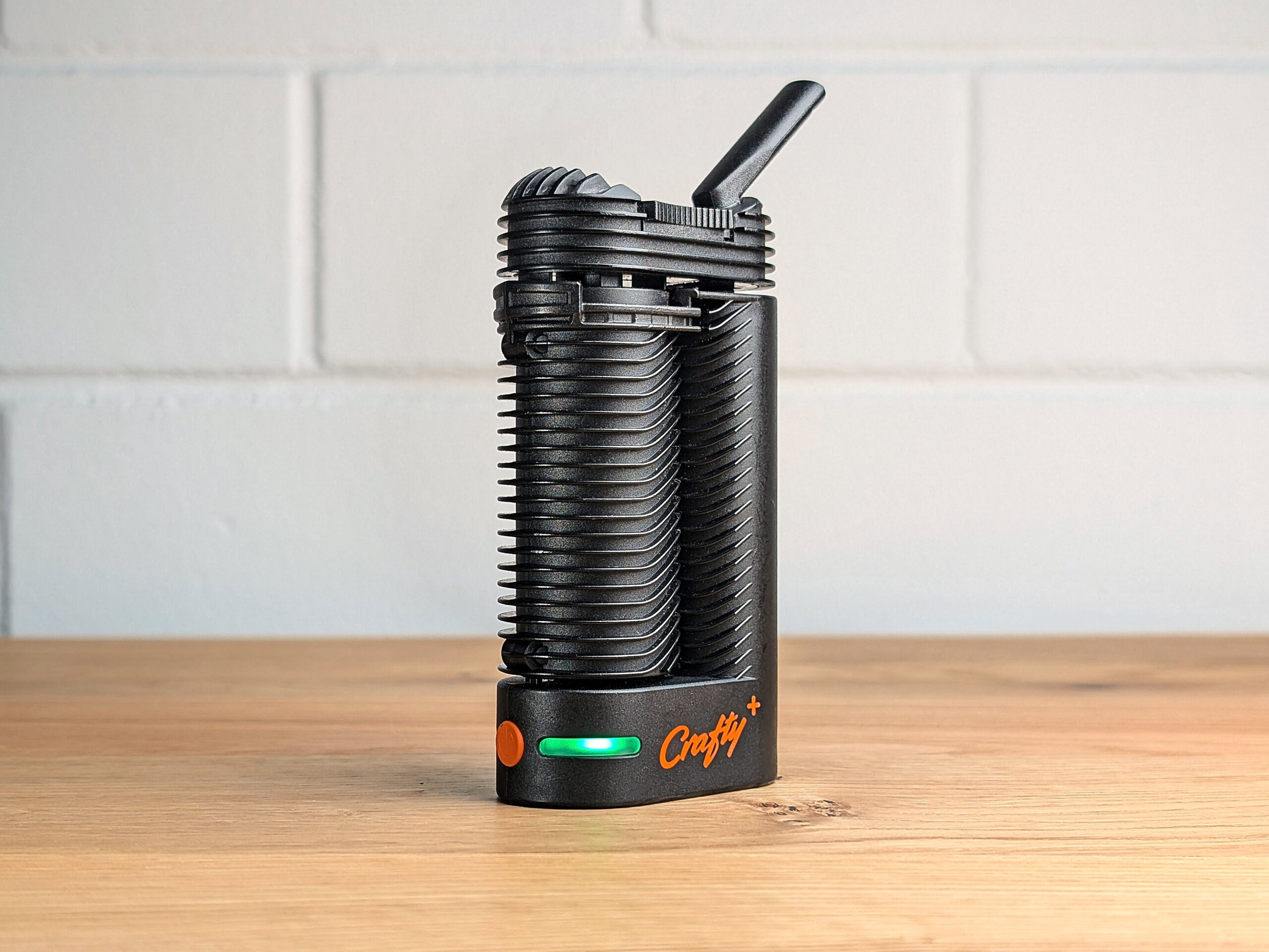 Crafty+ portable vaporizer with angled green LED display