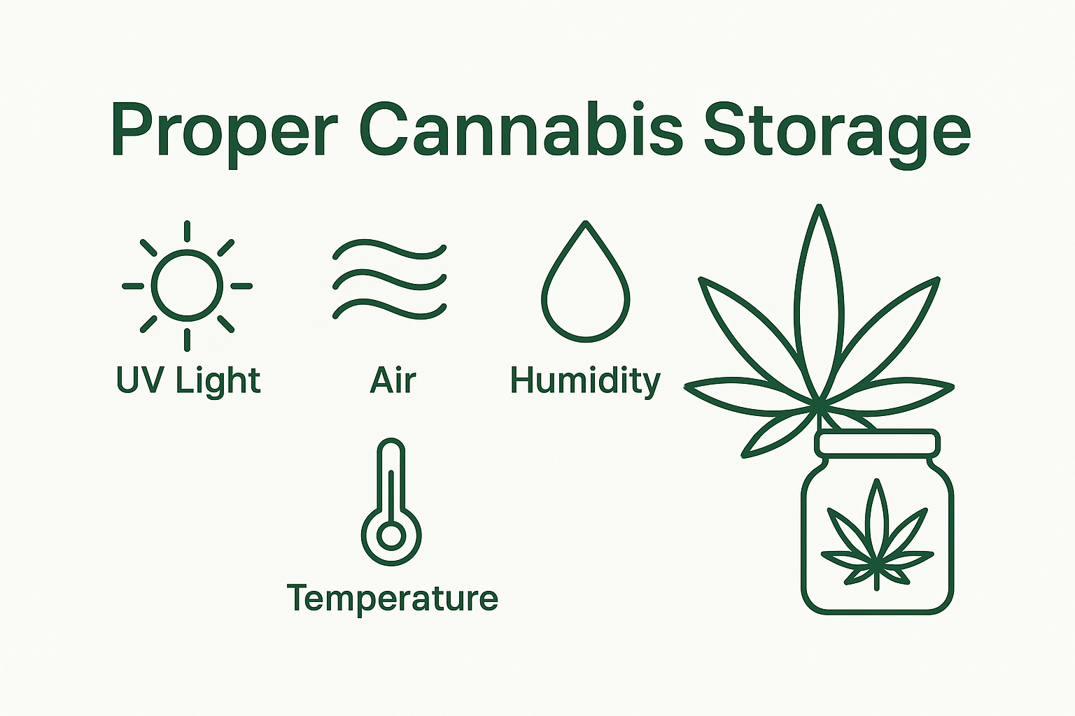 Cannabis Storage possibilities