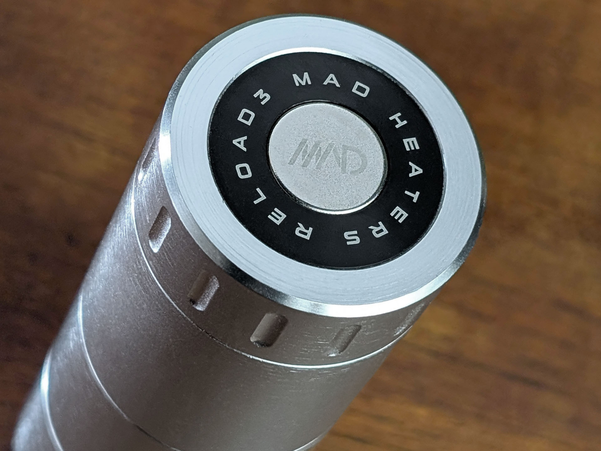 Close-up of the Mad Heaters Reload 3.