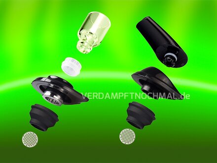 Boundless TERA mouthpieces, Glass- and Beakmouthpiece, deassembled