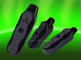 airvape XS GO, three views, USB, LED lamps on
