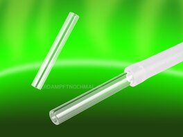 Glass mouthpiece for silicone tubes
