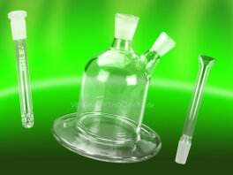 Glas bubbler mit offenem tauchrohr