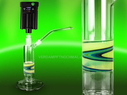 glass bubbler with open coupling