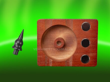Debowler aus Holz mit 3 Magneten