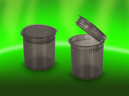 Storage jars with pop up lid