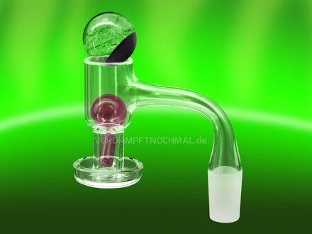 Terp Slurper glass Banger with ruby pearls
