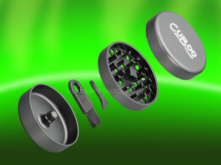 Cuboo Aluminium Ultra Grinder 3tlg. 62mm Grau