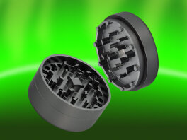 Cuboo Aluminium Ultra Grinder 3tlg. 62mm Grau