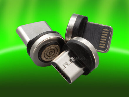 VDN - Magnet Adapter-Stecker Set, lightning , usb type c, usb Micro magnetic