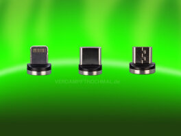Magnetic 3 in 1 adapter plugs set