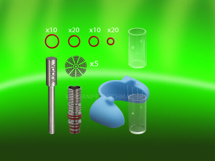 Vaphit X Caps 2-Pack (1.0mm size holes and 1.5mm holes ,1.5mm thickness ) and Vaphit X bowl
