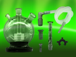 Black Orbit Dark Glass Bubbler with VDN Logo