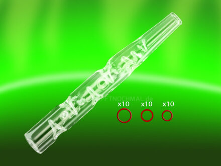 Vaphit Convection Flame Powered Vaporizer QHC 3D Dimpled Glass Stem Kit