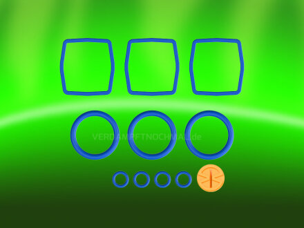 Storz & Bickel VEAZY Dichtring Set , 4x kleine o ringe , 3x kammer o ringe , 3x kühleinheit silikon dichtung mit schraubverschluss ersatz