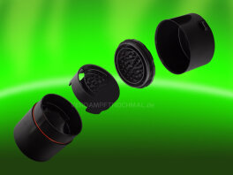 CannaVac Lok G2 Vacuum Container with Built-In Grinder