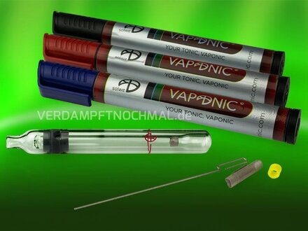 Vaponic Lieferumfang, verschiedene Stiftfarben