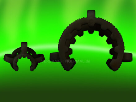 Plastic clip for glass joints