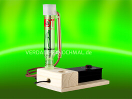 De Verdamper Heizelement auf hölzerner De Verdamper Deluxe Netzteil & Regler Halter