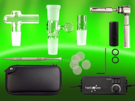 Herborizer Ti Vaporizer and Enail Kit delivery scope - without Bubbler
